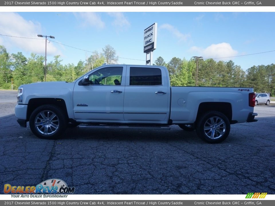 2017 Chevrolet Silverado 1500 High Country Crew Cab 4x4 Iridescent Pearl Tricoat / High Country Saddle Photo #4