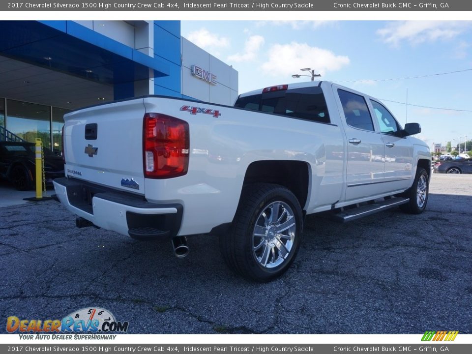 2017 Chevrolet Silverado 1500 High Country Crew Cab 4x4 Iridescent Pearl Tricoat / High Country Saddle Photo #7