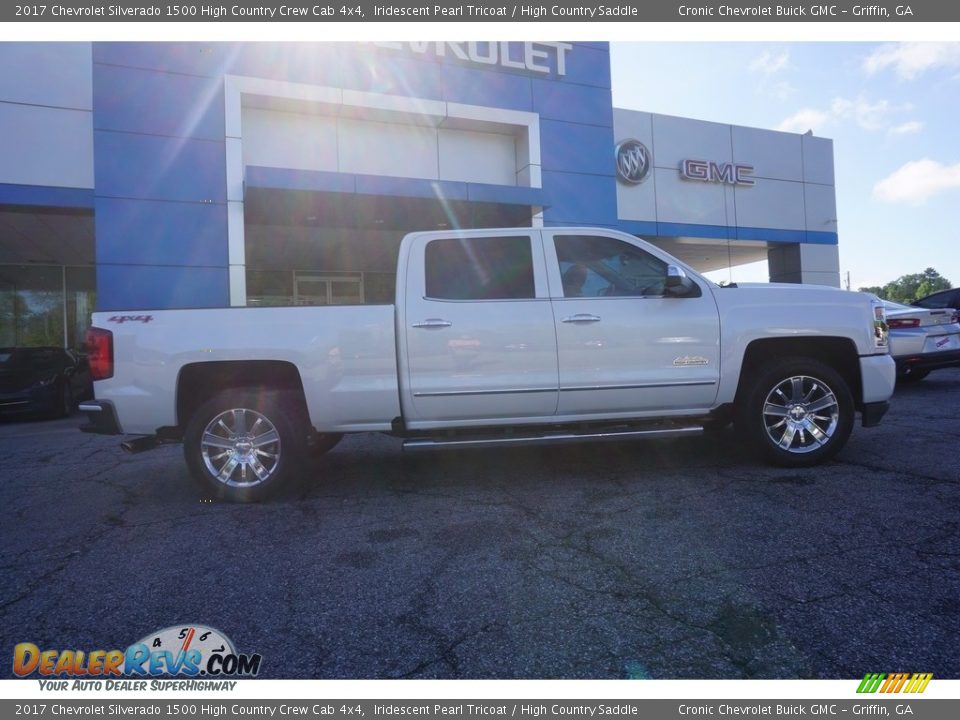 2017 Chevrolet Silverado 1500 High Country Crew Cab 4x4 Iridescent Pearl Tricoat / High Country Saddle Photo #8