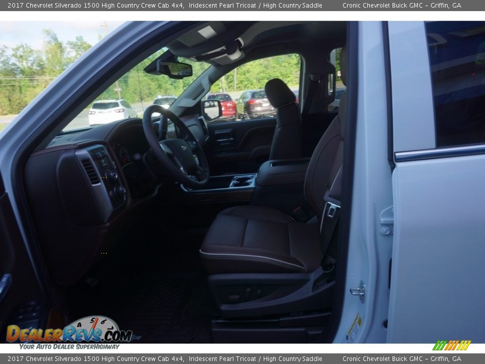 2017 Chevrolet Silverado 1500 High Country Crew Cab 4x4 Iridescent Pearl Tricoat / High Country Saddle Photo #9