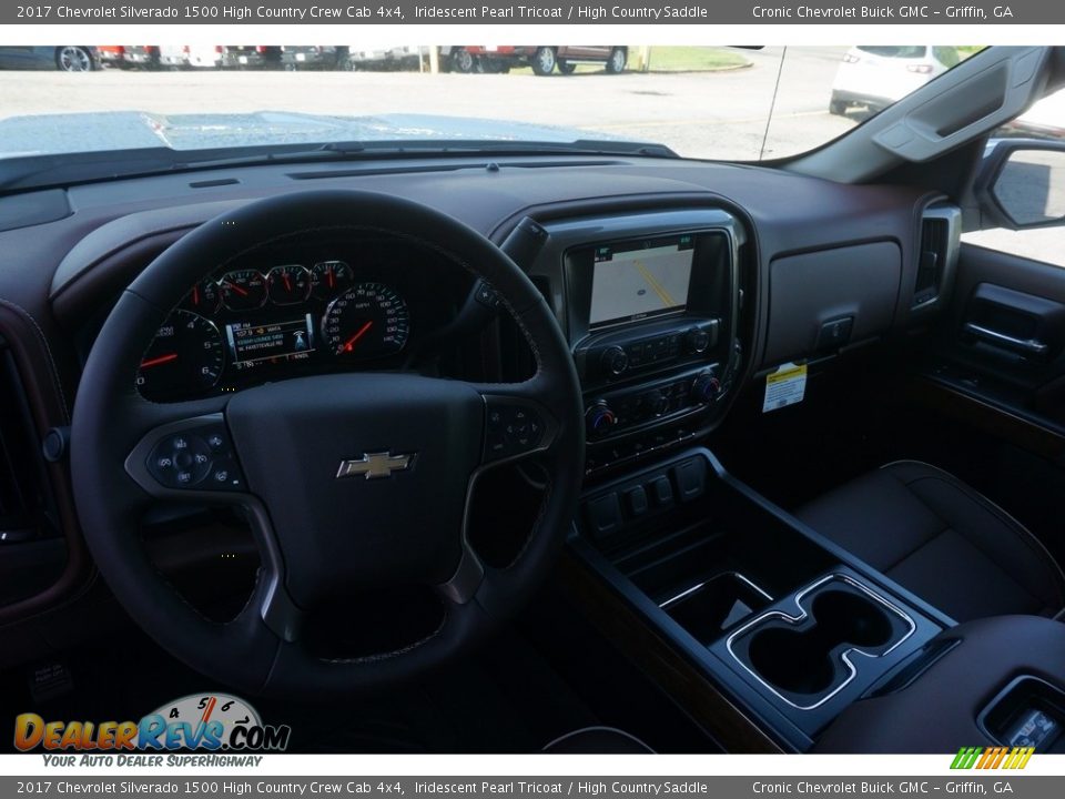 2017 Chevrolet Silverado 1500 High Country Crew Cab 4x4 Iridescent Pearl Tricoat / High Country Saddle Photo #10