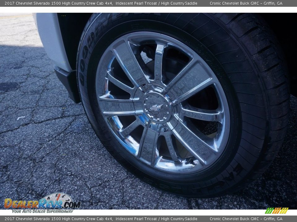 2017 Chevrolet Silverado 1500 High Country Crew Cab 4x4 Iridescent Pearl Tricoat / High Country Saddle Photo #11