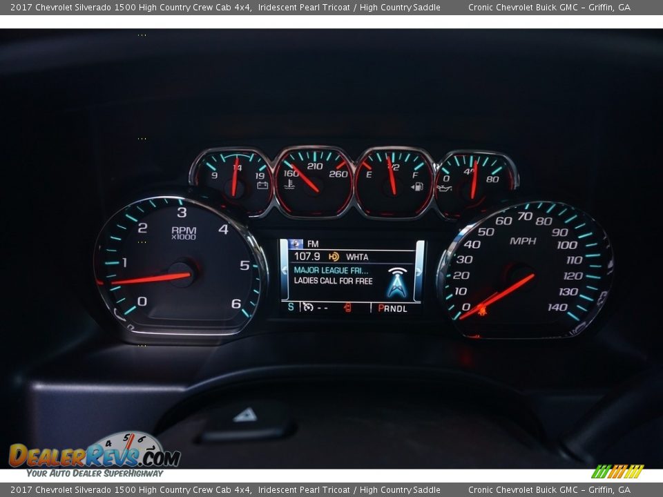 2017 Chevrolet Silverado 1500 High Country Crew Cab 4x4 Iridescent Pearl Tricoat / High Country Saddle Photo #14