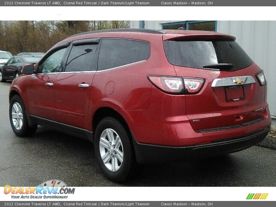 2013 Chevrolet Traverse LT AWD Crystal Red Tintcoat / Dark Titanium/Light Titanium Photo #3