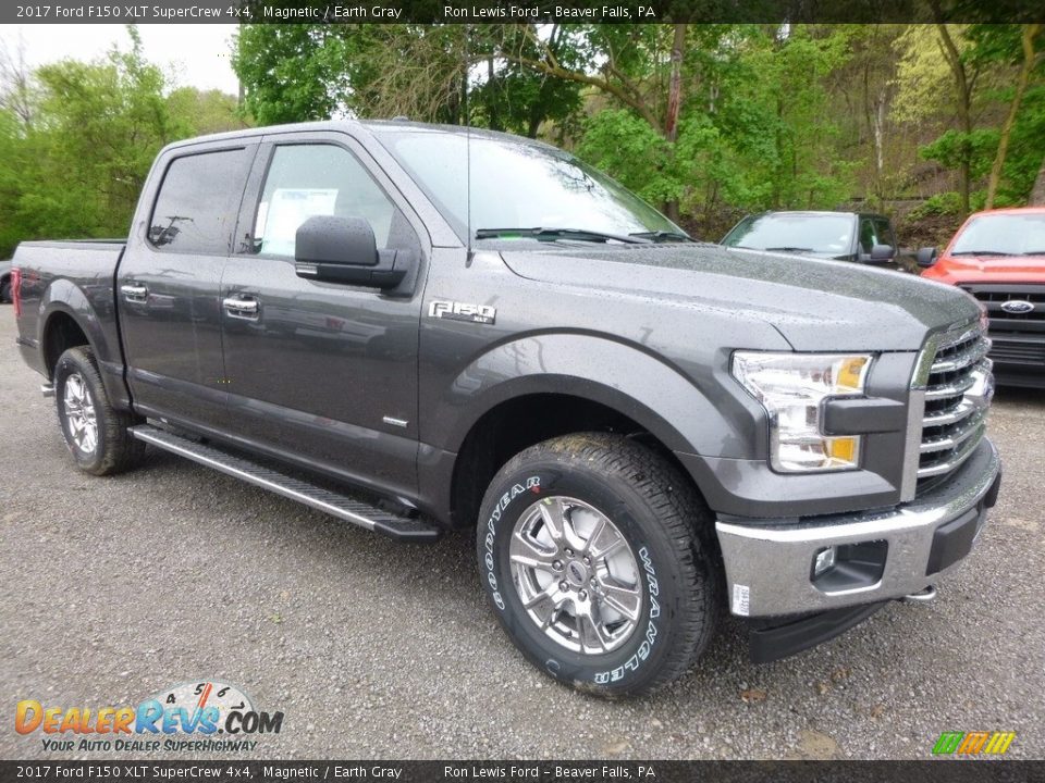 2017 Ford F150 XLT SuperCrew 4x4 Magnetic / Earth Gray Photo #8