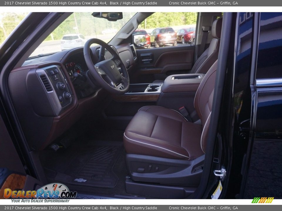 2017 Chevrolet Silverado 1500 High Country Crew Cab 4x4 Black / High Country Saddle Photo #9