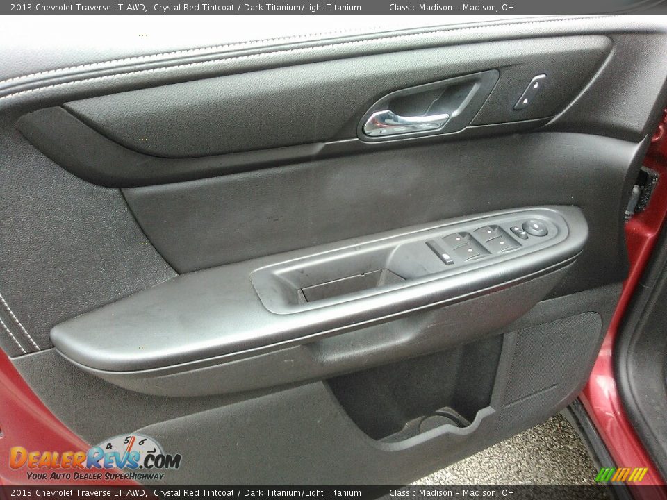 2013 Chevrolet Traverse LT AWD Crystal Red Tintcoat / Dark Titanium/Light Titanium Photo #4