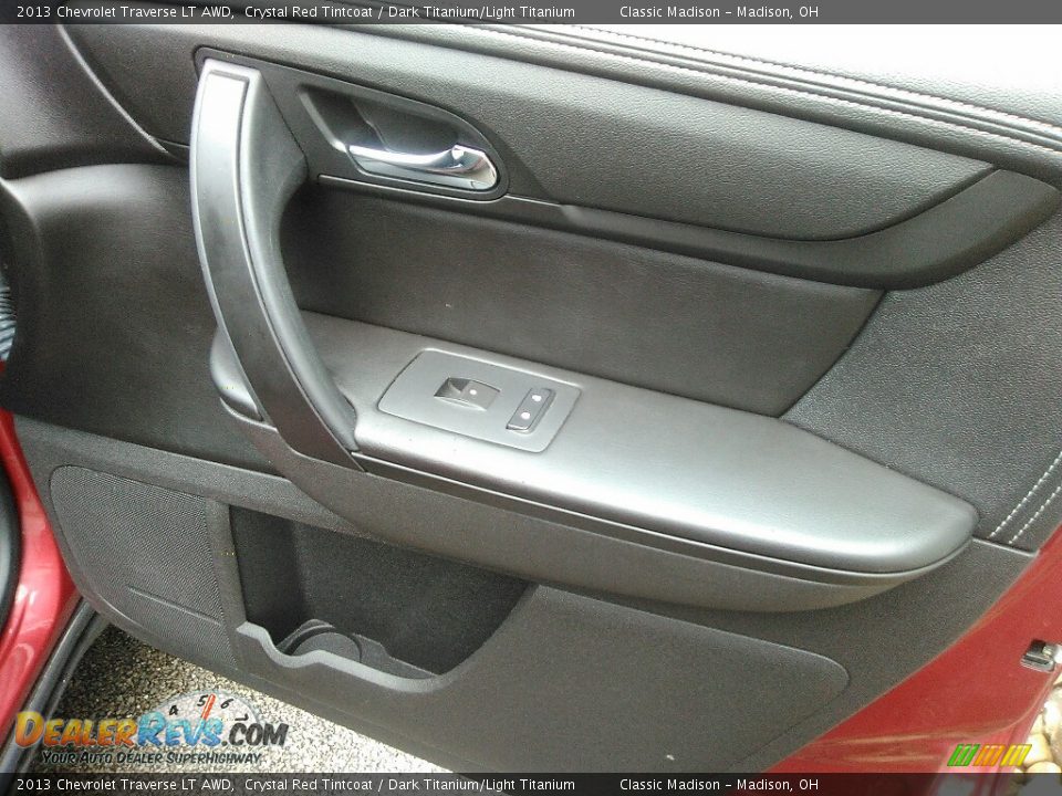 2013 Chevrolet Traverse LT AWD Crystal Red Tintcoat / Dark Titanium/Light Titanium Photo #12
