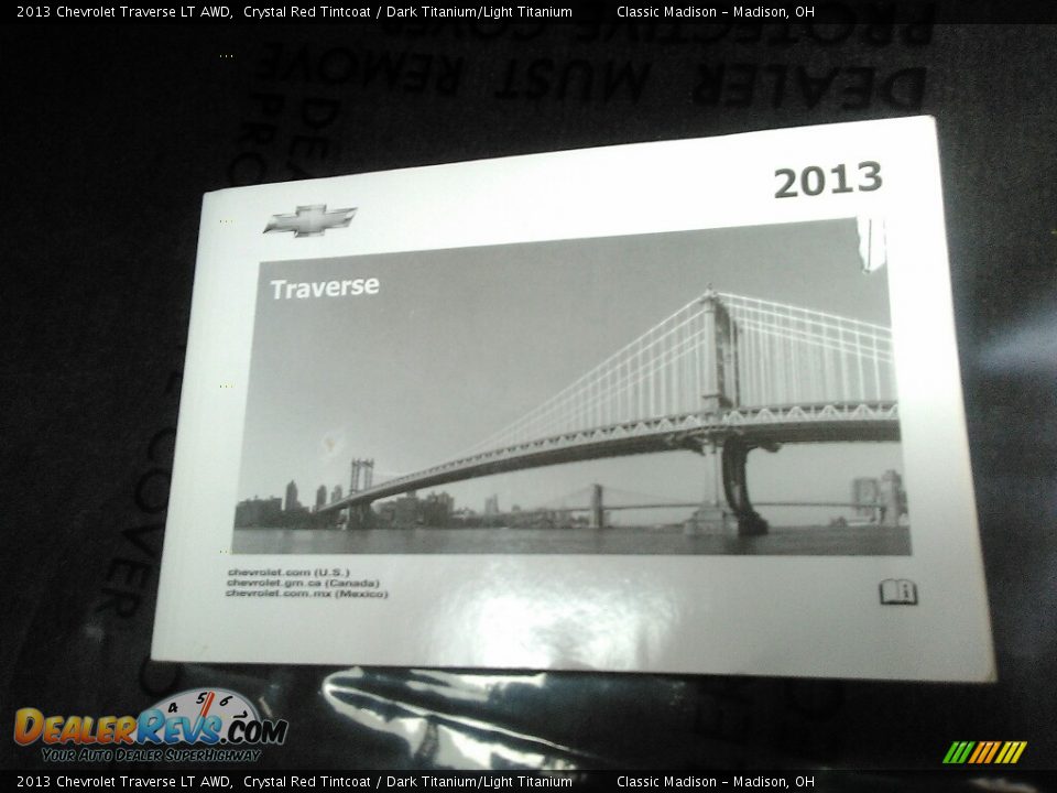 2013 Chevrolet Traverse LT AWD Crystal Red Tintcoat / Dark Titanium/Light Titanium Photo #20