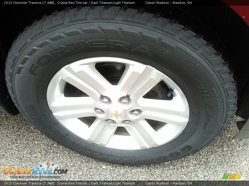 2013 Chevrolet Traverse LT AWD Crystal Red Tintcoat / Dark Titanium/Light Titanium Photo #21