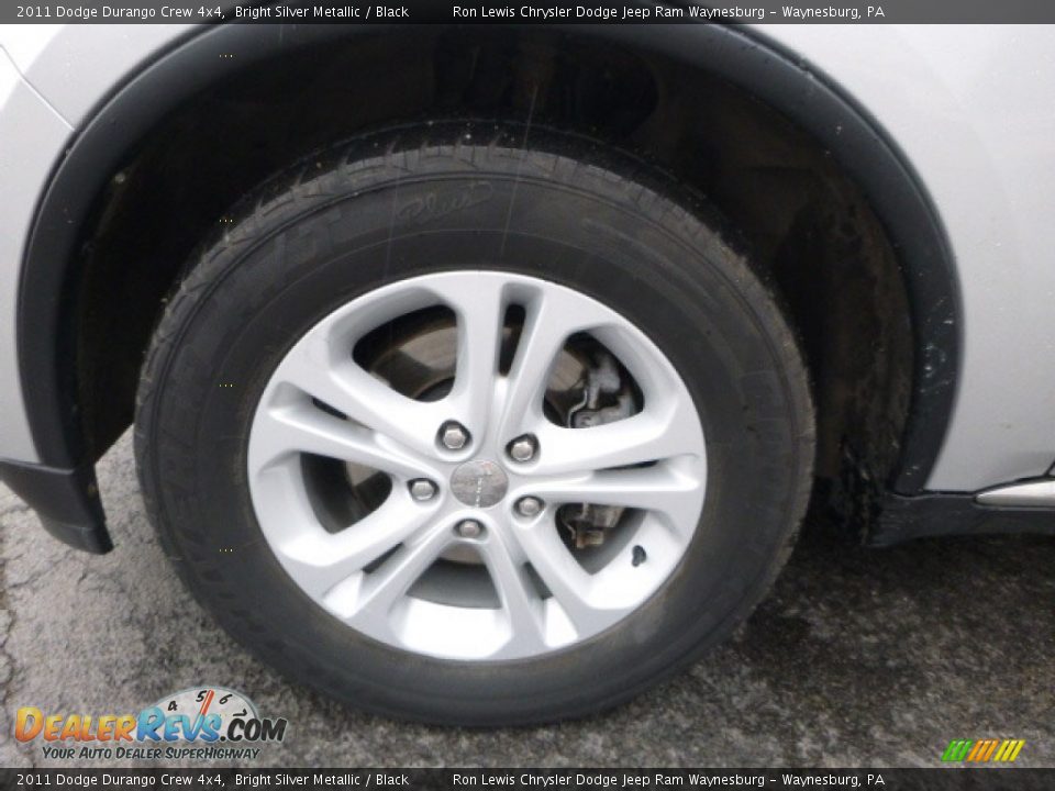 2011 Dodge Durango Crew 4x4 Bright Silver Metallic / Black Photo #2