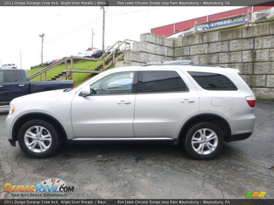 2011 Dodge Durango Crew 4x4 Bright Silver Metallic / Black Photo #3