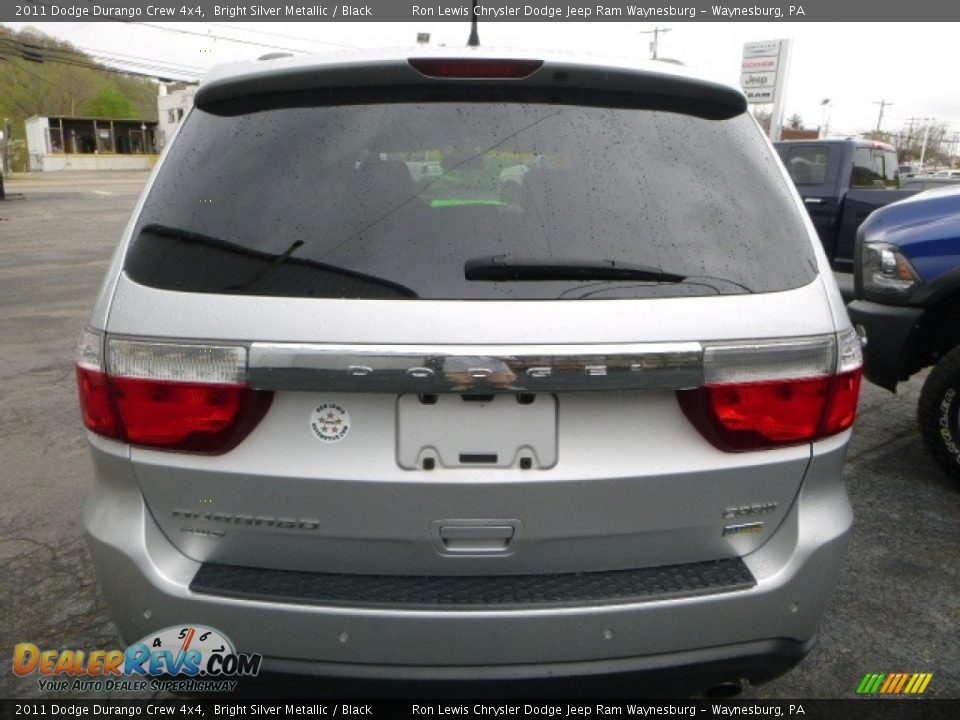 2011 Dodge Durango Crew 4x4 Bright Silver Metallic / Black Photo #5