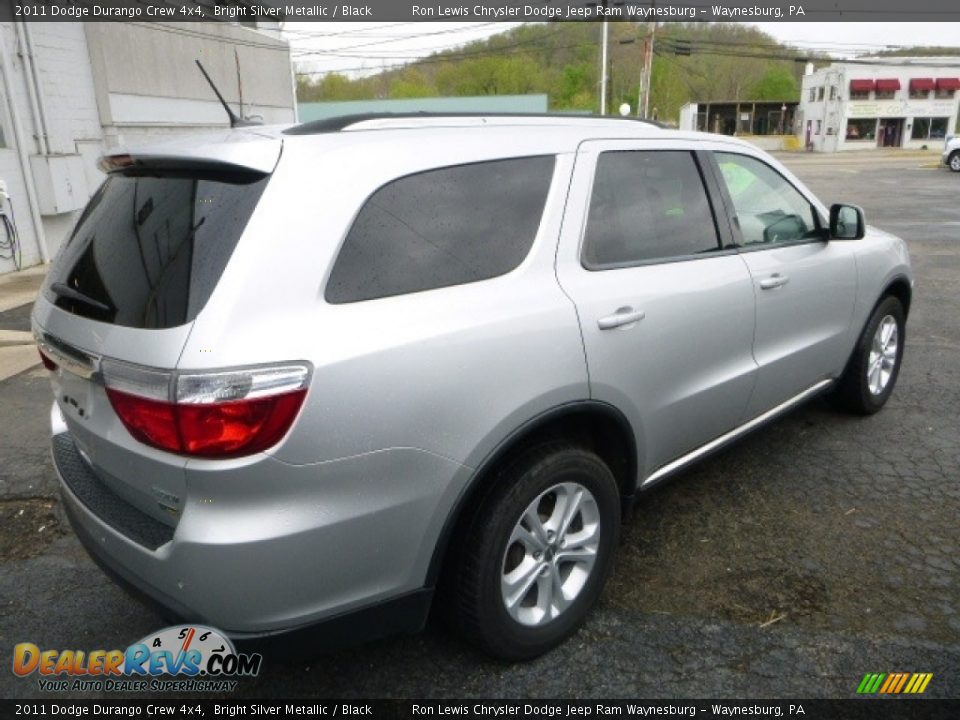 2011 Dodge Durango Crew 4x4 Bright Silver Metallic / Black Photo #6