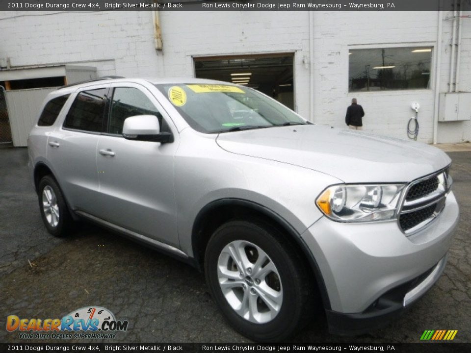2011 Dodge Durango Crew 4x4 Bright Silver Metallic / Black Photo #11
