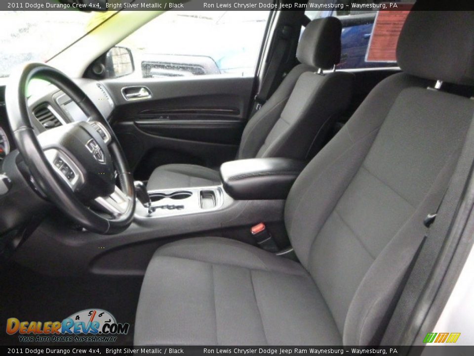 2011 Dodge Durango Crew 4x4 Bright Silver Metallic / Black Photo #13