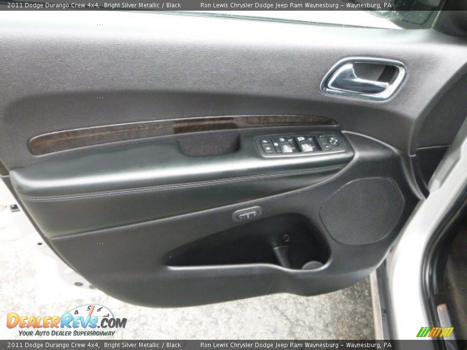 2011 Dodge Durango Crew 4x4 Bright Silver Metallic / Black Photo #14