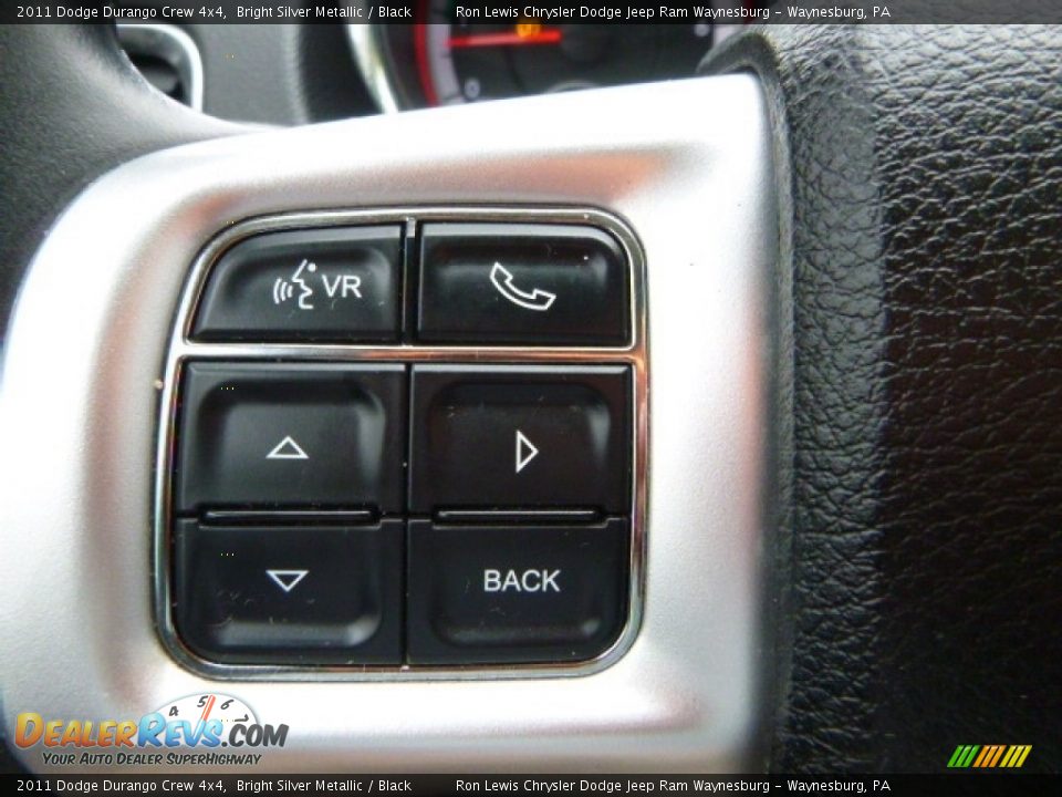 2011 Dodge Durango Crew 4x4 Bright Silver Metallic / Black Photo #20
