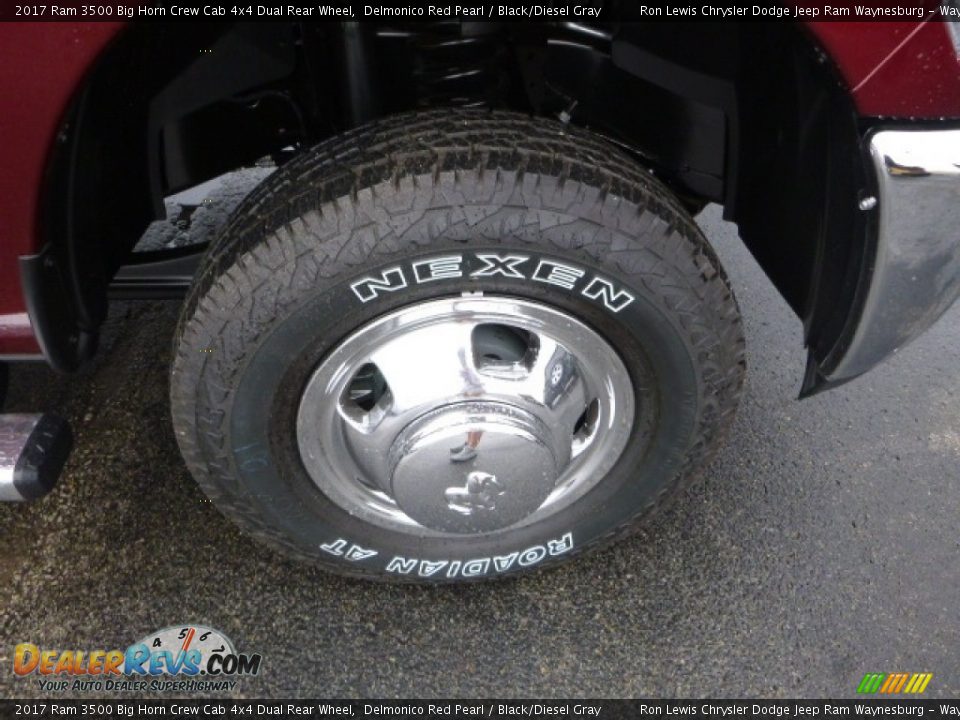2017 Ram 3500 Big Horn Crew Cab 4x4 Dual Rear Wheel Delmonico Red Pearl / Black/Diesel Gray Photo #9