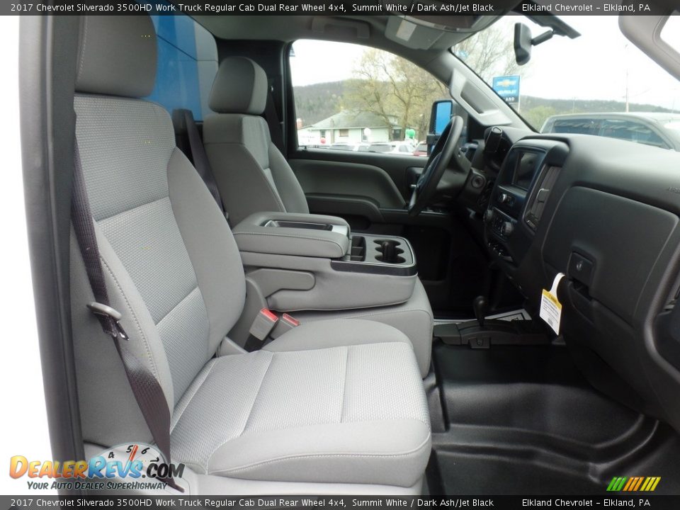 Front Seat of 2017 Chevrolet Silverado 3500HD Work Truck Regular Cab Dual Rear Wheel 4x4 Photo #12