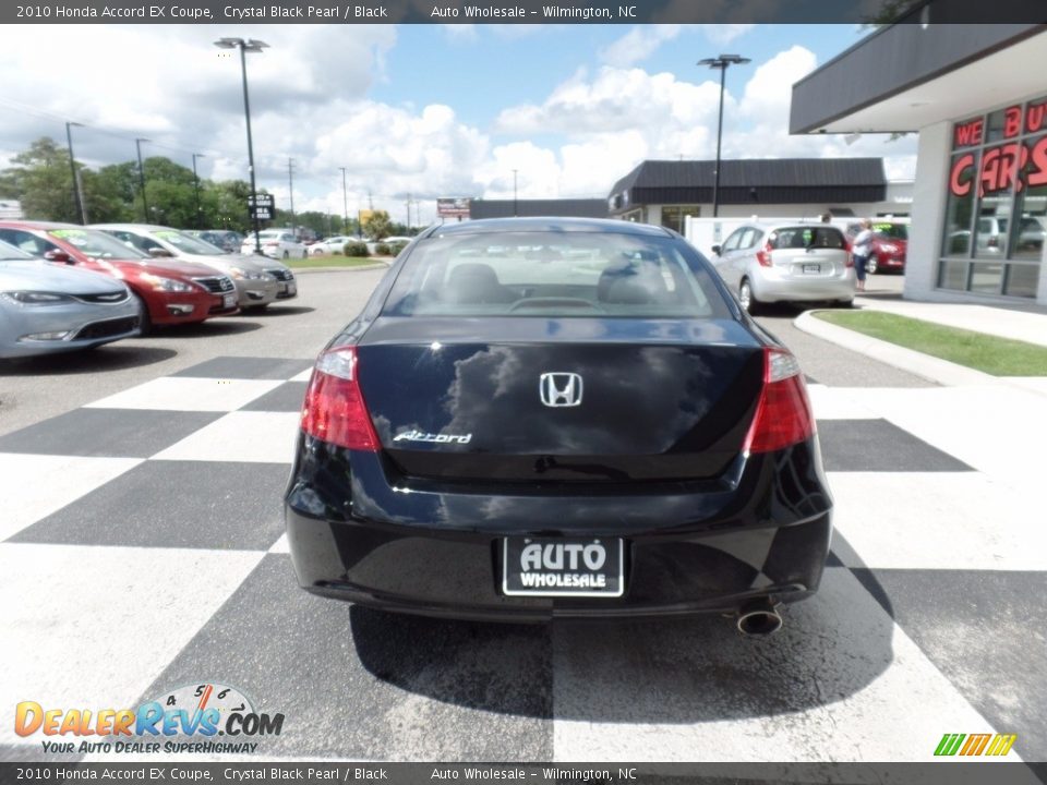 2010 Honda Accord EX Coupe Crystal Black Pearl / Black Photo #4