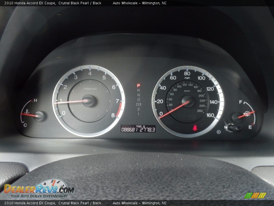 2010 Honda Accord EX Coupe Crystal Black Pearl / Black Photo #16