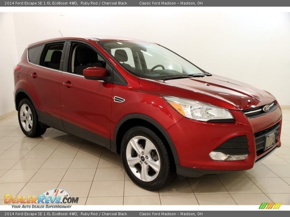 2014 Ford Escape SE 1.6L EcoBoost 4WD Ruby Red / Charcoal Black Photo #1