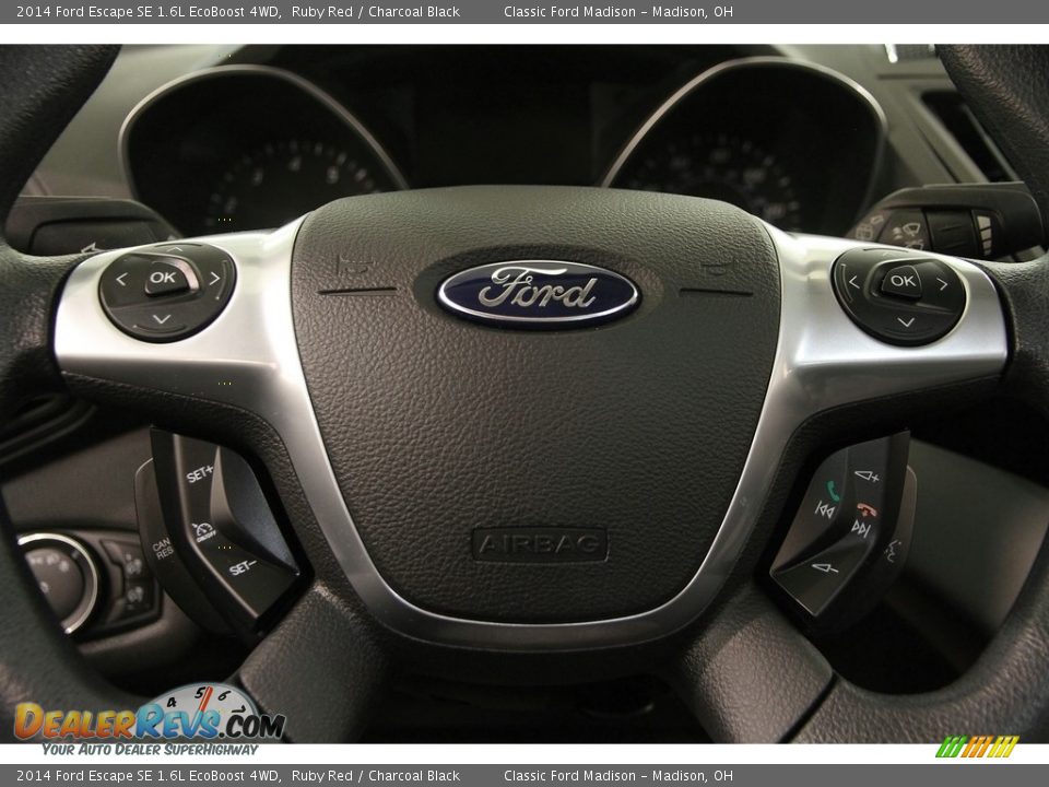 2014 Ford Escape SE 1.6L EcoBoost 4WD Ruby Red / Charcoal Black Photo #10