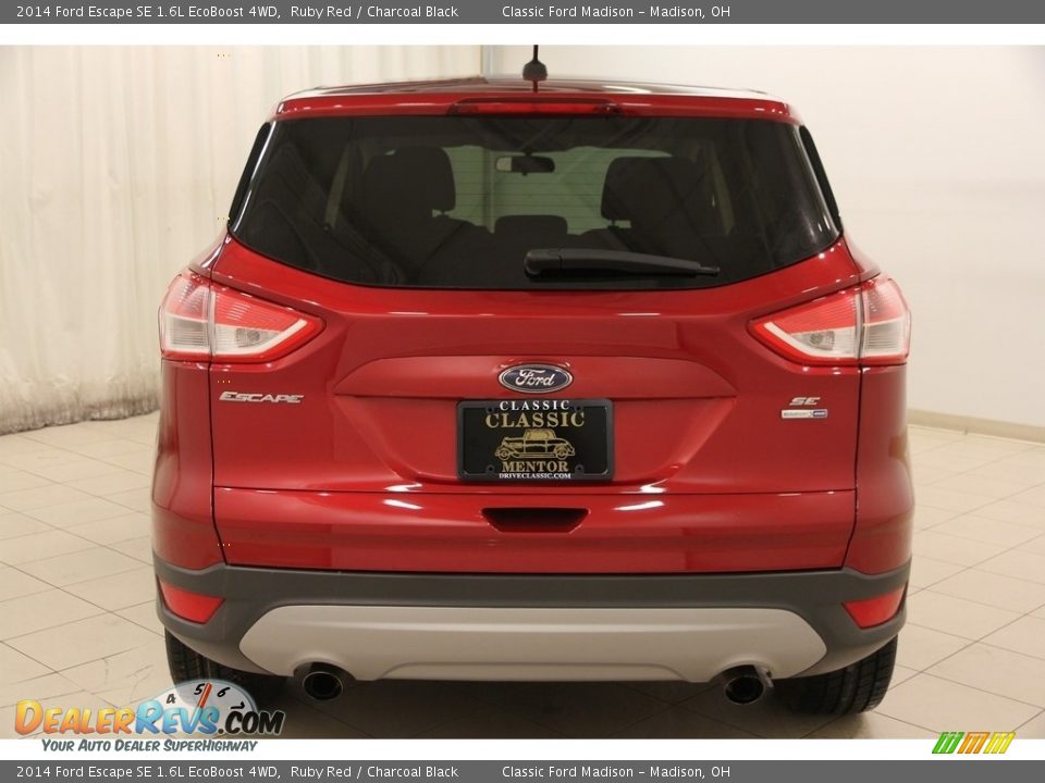 2014 Ford Escape SE 1.6L EcoBoost 4WD Ruby Red / Charcoal Black Photo #24