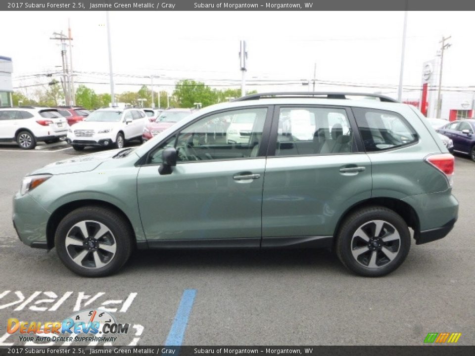 2017 Subaru Forester 2.5i Jasmine Green Metallic / Gray Photo #10