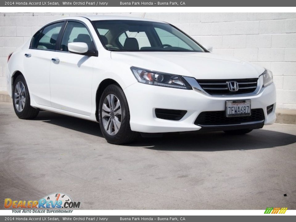 2014 Honda Accord LX Sedan White Orchid Pearl / Ivory Photo #1