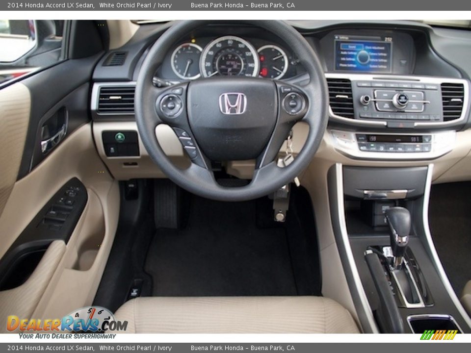 2014 Honda Accord LX Sedan White Orchid Pearl / Ivory Photo #5