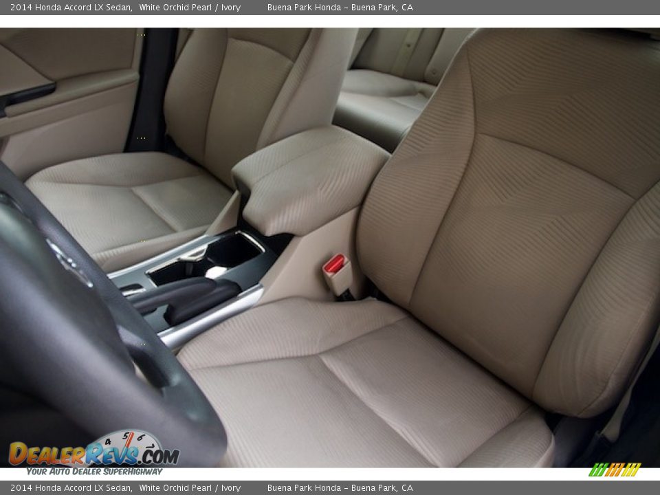 2014 Honda Accord LX Sedan White Orchid Pearl / Ivory Photo #12