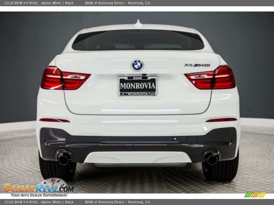 2018 BMW X4 M40i Alpine White / Black Photo #4