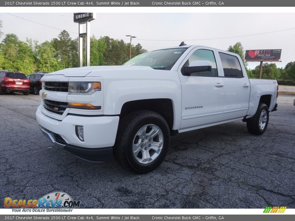 2017 Chevrolet Silverado 1500 LT Crew Cab 4x4 Summit White / Jet Black Photo #3