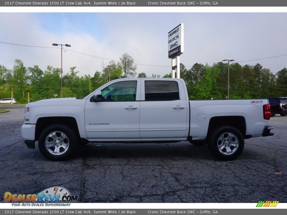 2017 Chevrolet Silverado 1500 LT Crew Cab 4x4 Summit White / Jet Black Photo #4