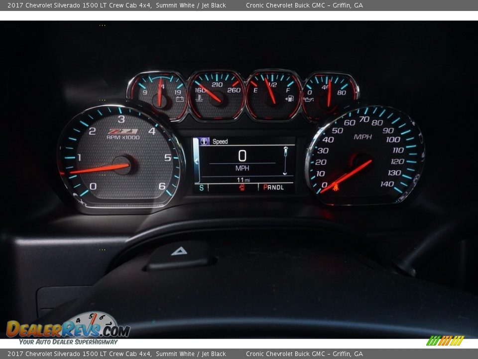 2017 Chevrolet Silverado 1500 LT Crew Cab 4x4 Summit White / Jet Black Photo #13