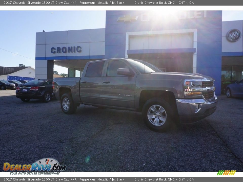 2017 Chevrolet Silverado 1500 LT Crew Cab 4x4 Pepperdust Metallic / Jet Black Photo #1