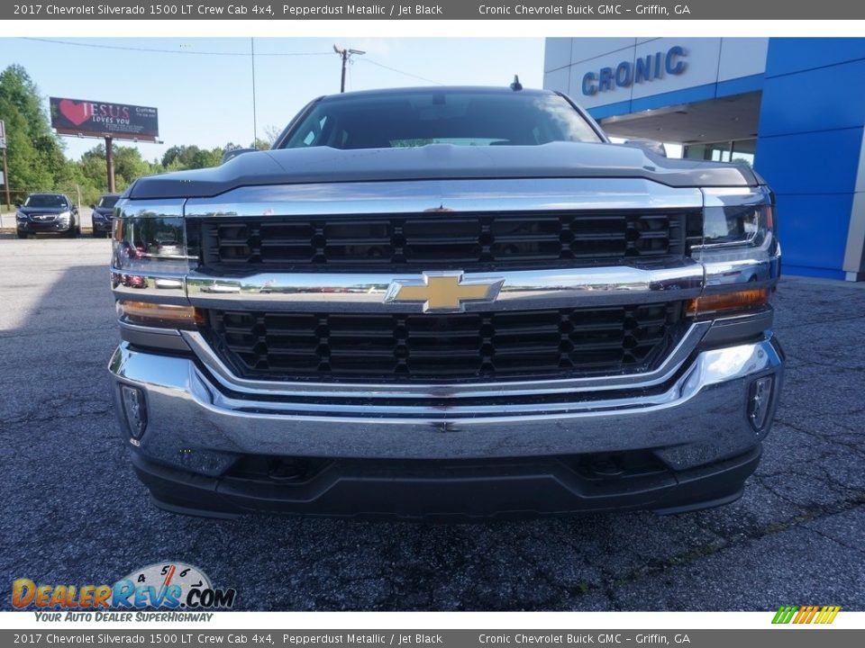 2017 Chevrolet Silverado 1500 LT Crew Cab 4x4 Pepperdust Metallic / Jet Black Photo #2