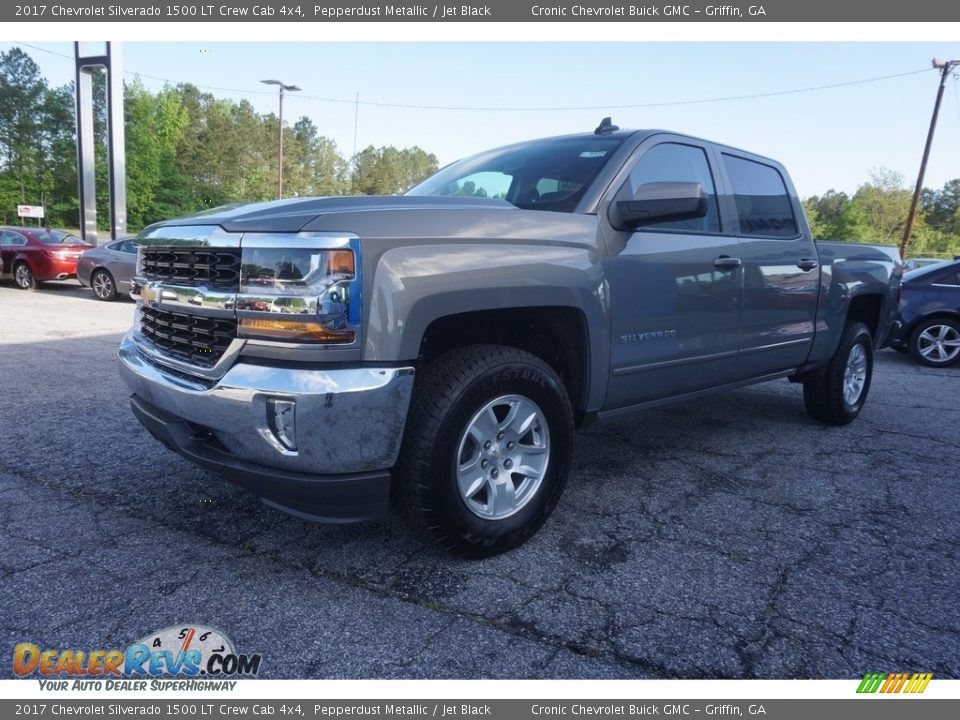 2017 Chevrolet Silverado 1500 LT Crew Cab 4x4 Pepperdust Metallic / Jet Black Photo #3