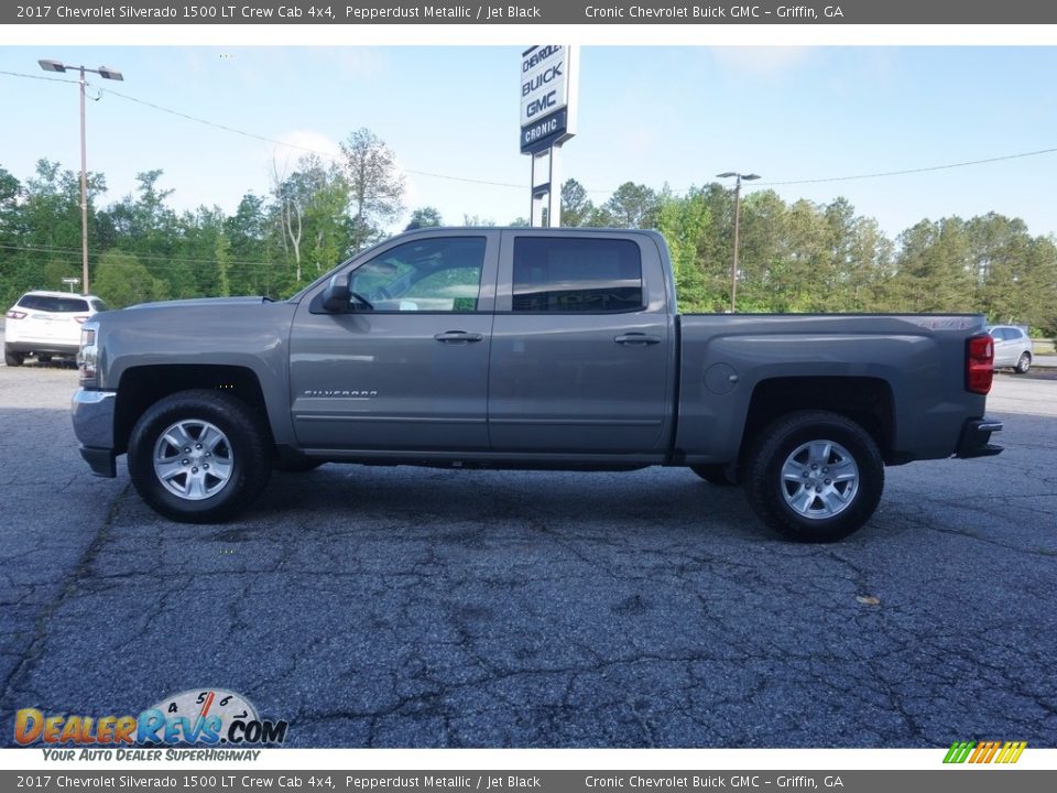 2017 Chevrolet Silverado 1500 LT Crew Cab 4x4 Pepperdust Metallic / Jet Black Photo #4
