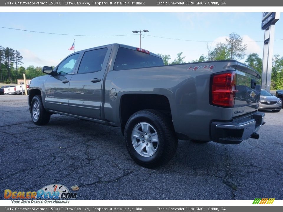 2017 Chevrolet Silverado 1500 LT Crew Cab 4x4 Pepperdust Metallic / Jet Black Photo #5