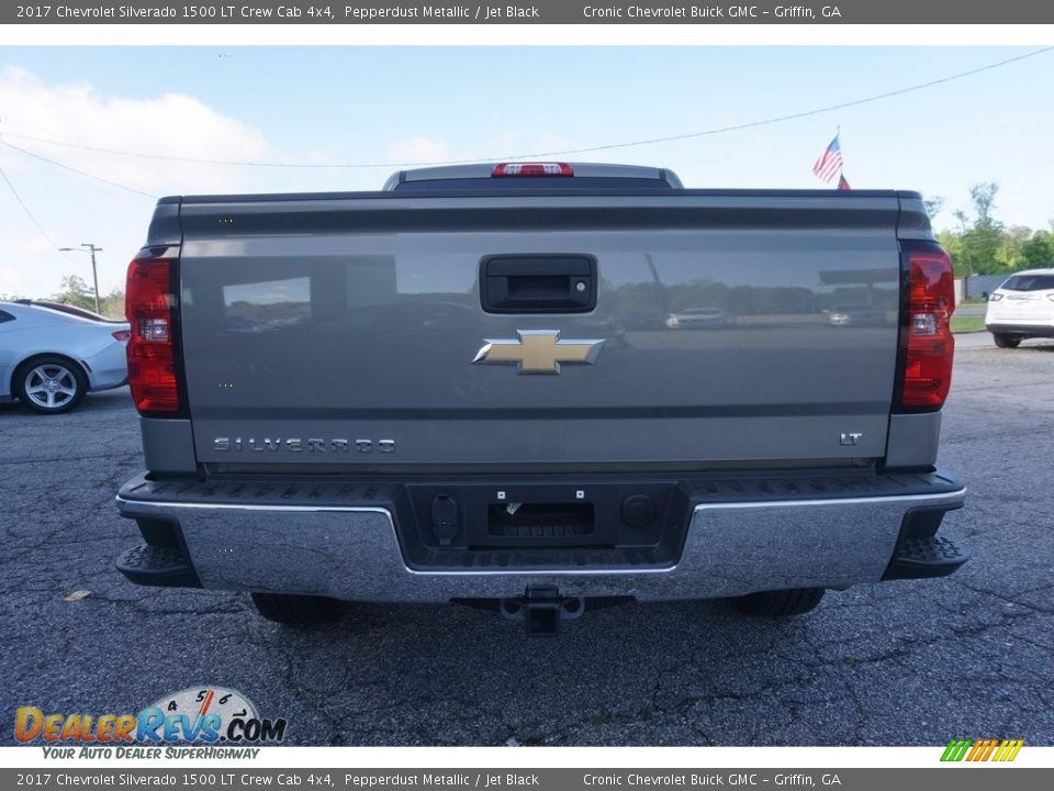 2017 Chevrolet Silverado 1500 LT Crew Cab 4x4 Pepperdust Metallic / Jet Black Photo #6
