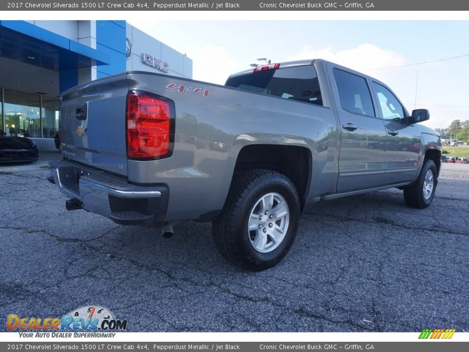 2017 Chevrolet Silverado 1500 LT Crew Cab 4x4 Pepperdust Metallic / Jet Black Photo #7