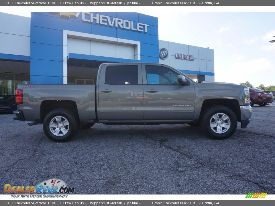 2017 Chevrolet Silverado 1500 LT Crew Cab 4x4 Pepperdust Metallic / Jet Black Photo #8
