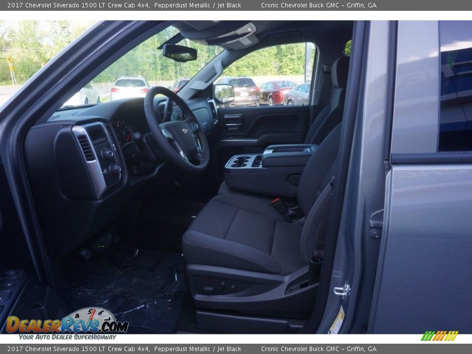 2017 Chevrolet Silverado 1500 LT Crew Cab 4x4 Pepperdust Metallic / Jet Black Photo #9