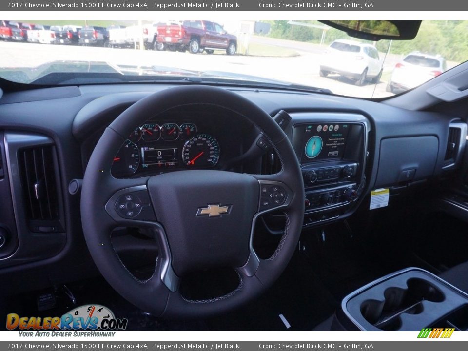 2017 Chevrolet Silverado 1500 LT Crew Cab 4x4 Pepperdust Metallic / Jet Black Photo #10