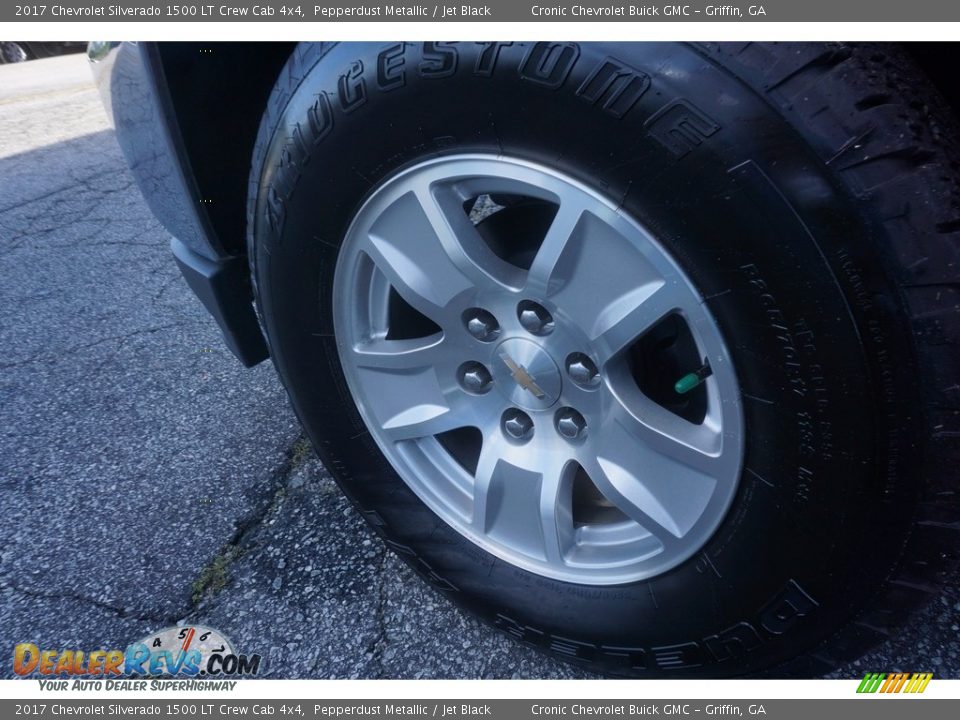 2017 Chevrolet Silverado 1500 LT Crew Cab 4x4 Pepperdust Metallic / Jet Black Photo #11
