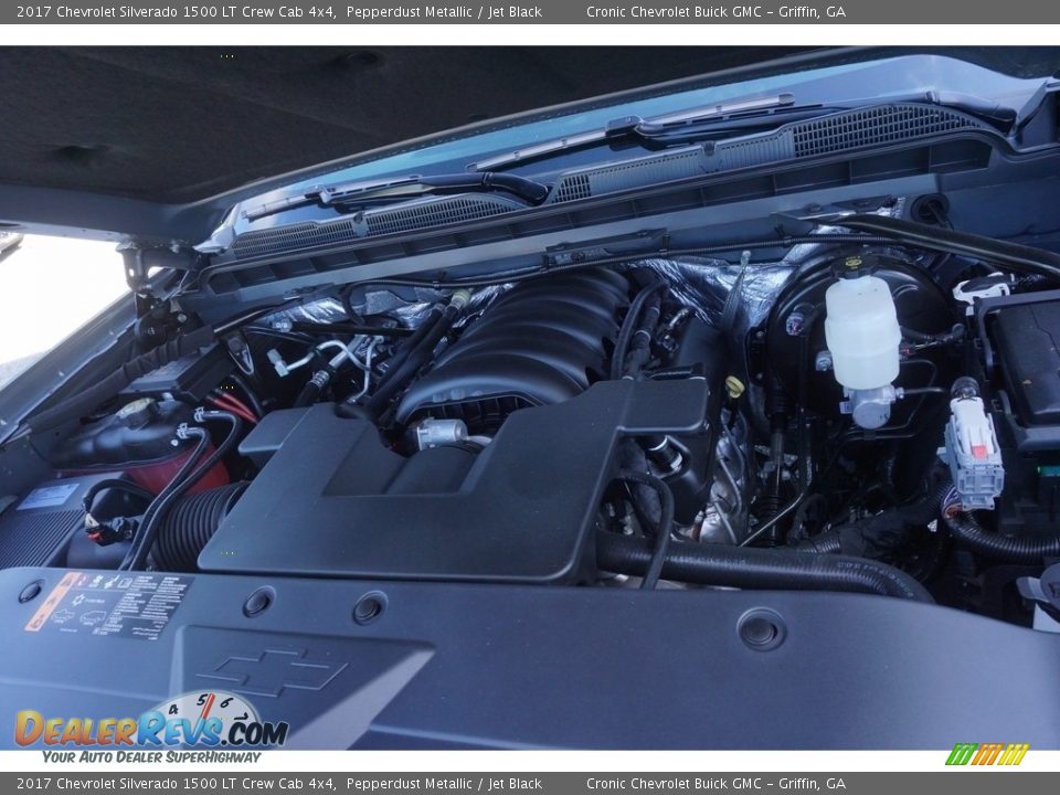 2017 Chevrolet Silverado 1500 LT Crew Cab 4x4 Pepperdust Metallic / Jet Black Photo #12