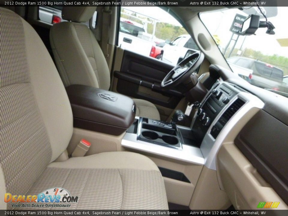 2012 Dodge Ram 1500 Big Horn Quad Cab 4x4 Sagebrush Pearl / Light Pebble Beige/Bark Brown Photo #3